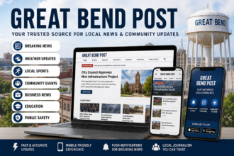 Great Bend Post local news website homepage with breaking news updates